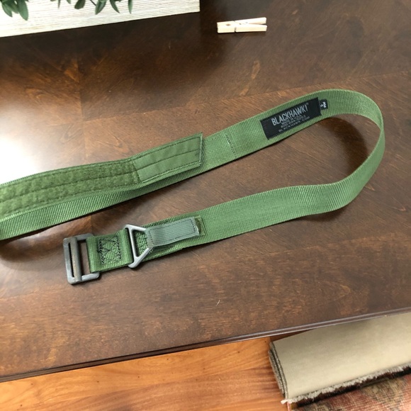 BLACKHAWK! Green Riggers Belt with Cobra Buckle - Picture 5 of 8